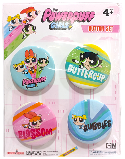 Powerpuff Girls Badges (4pcs/set)