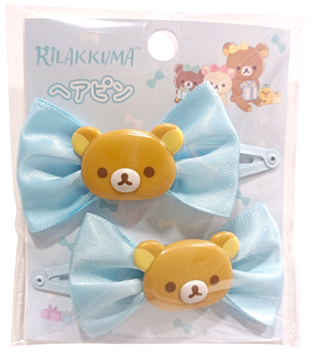 Rilakkuma Hair Clip (Blue Ribbon)